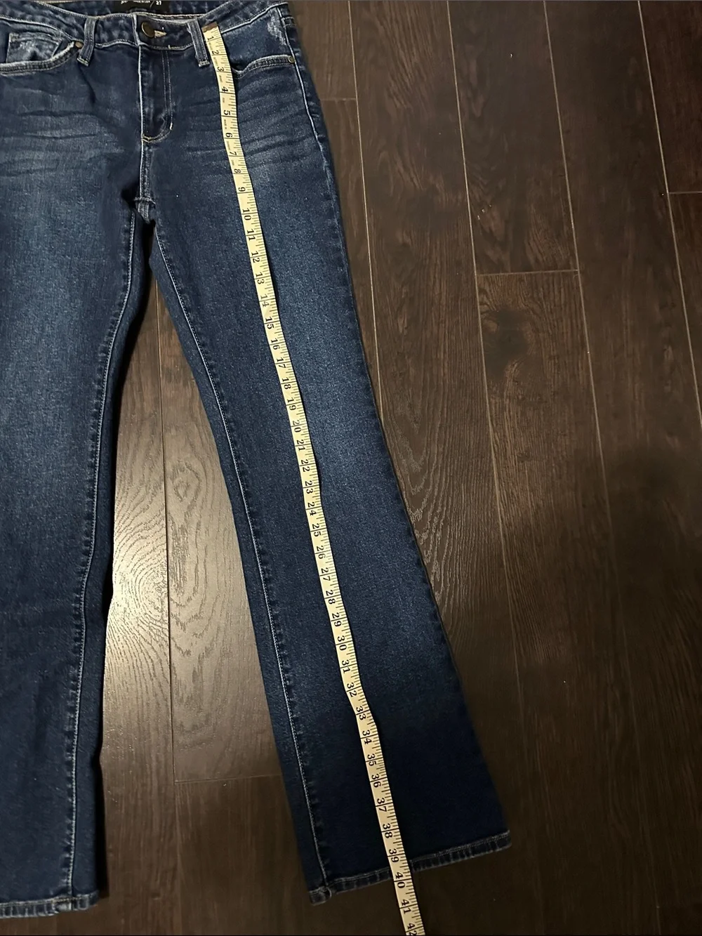 Just Black Dark Blue Flare Jeans - Picture 8 of 8